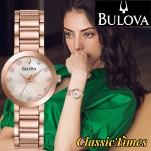 ***BRAND NEW*** Bulova Modern Quartz Diamond Mother of Pearl Dial Ladies Watch